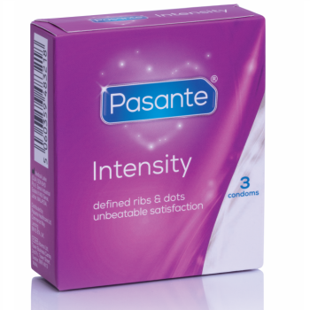 Preservativos  Puntos Y Estrías Intensity 3 Unidades