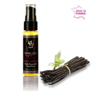 voulez-vous - aceite efecto calor - vainilla botella 35 ml imagen 1