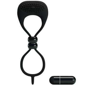 Anillo Vibrador Doble Pene Y Testículos