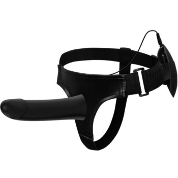 Arnés Hueco con Pene Negro 17.3 Cm