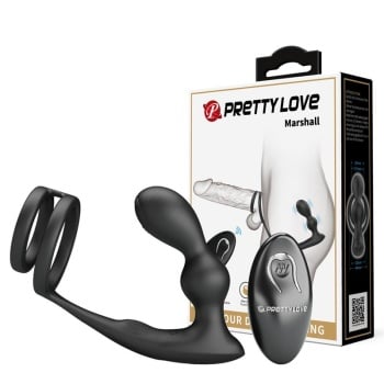 Anillo para Pene con Plug Anal Vibratorio