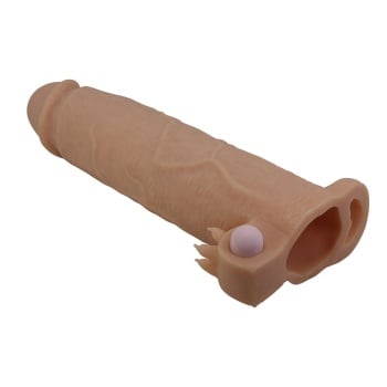 Funda Realista con Estimulador de Clítoris