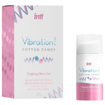 Gel Estimulante con Vibración Algodón de Azúcar