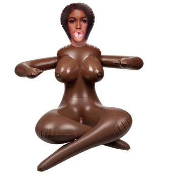 Muñeca mulata completamente hinchada