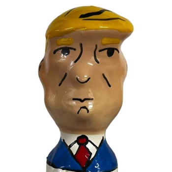 CONDOMERIE - PRESERVATIVO DECORATIVO PINTADO A MANO TRUMP GRUÑÓN XL