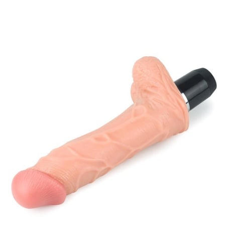 Vibrador con testículos realista 15 cm