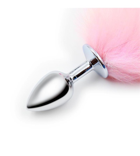 30519 plug-anal-con-cola-rosa-y-blanca-talla-s