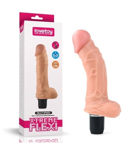 vibrador con testículos 15 cm