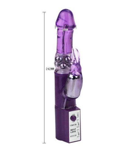 Vibrador con estimulador clitoriano