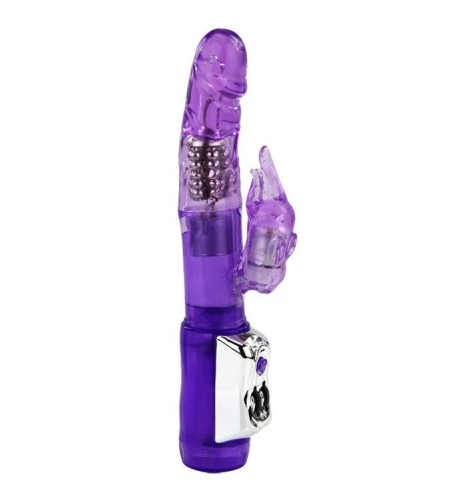 Vibrador rotador con estimulador de clitoris