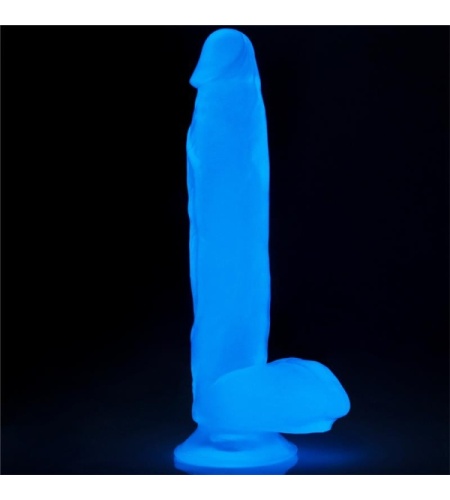 Dildo Pene Fluorescente Azul