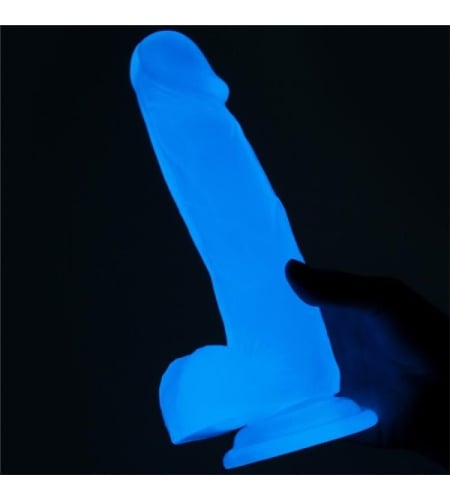 Pene consolador Flourescente de color azul