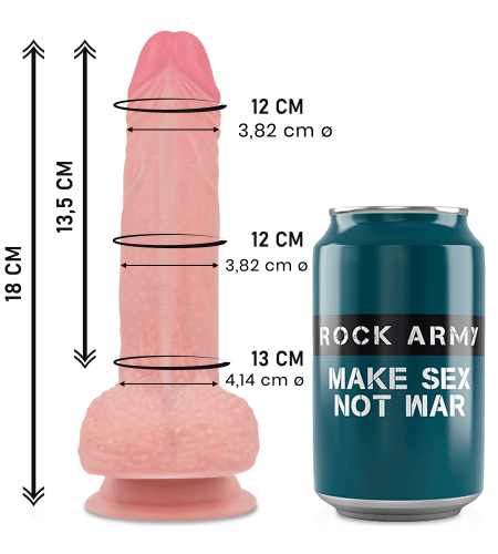  dildo pene tacto real 18 cm