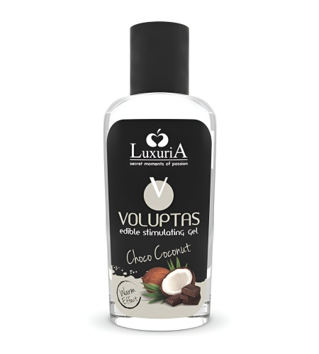 gel estimulante comestible efecto calor - coco y crema 100 ml