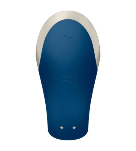 Satisfyer App Double Love Vibrador Parejas Luxury Azul