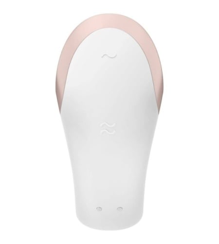 Satisfyer App Double Love Vibrador Parejas Luxury Blanco