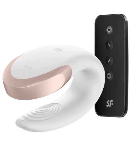 Satisfyer App Double Love Vibrador Parejas Luxury Blanco