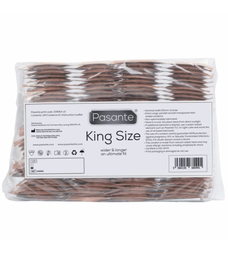 Pasante - Preservativos King Más Largos Y Anchos Bolsa 144 Unidades