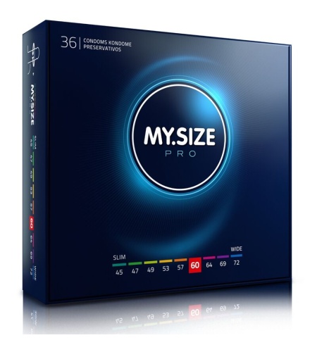 MY SIZE PRO CONDOMS 60 MM 36 UNITS