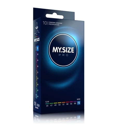MY SIZE PRO PRESERVATIVOS 72 MM 10 UNIDADES