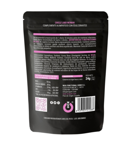Chicle Afrodisiaco para mujeres
