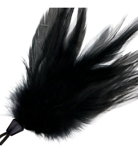 PLUMA ESTIMULADORA NEGRO 17CM