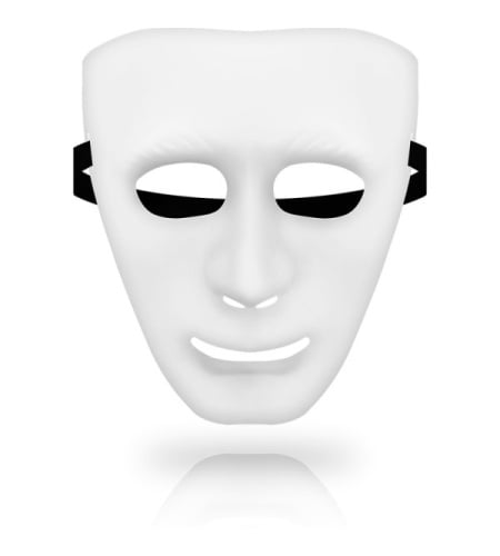 Mascara Careta Blanca