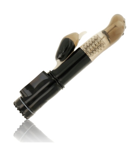 Vibrador Rotador Con Estimulador Clitoris Delfin