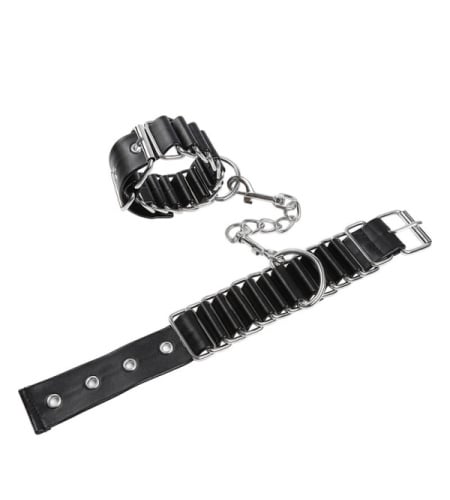 Esposas Metal y Cuero Vegano