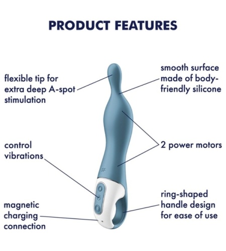 Satisfyer A-Mazing 1 Vibrador Punto A - Azul