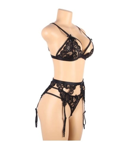  Set Tres Piezas Sujetador + Liguero + Tanga Subblime perspectiva 9