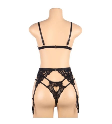  Set Tres Piezas Sujetador + Liguero + Tanga Subblime imagen 11