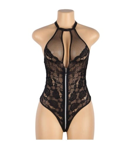  Teddy De Encajes Floral Con Cremallera Subblime ángulo 5