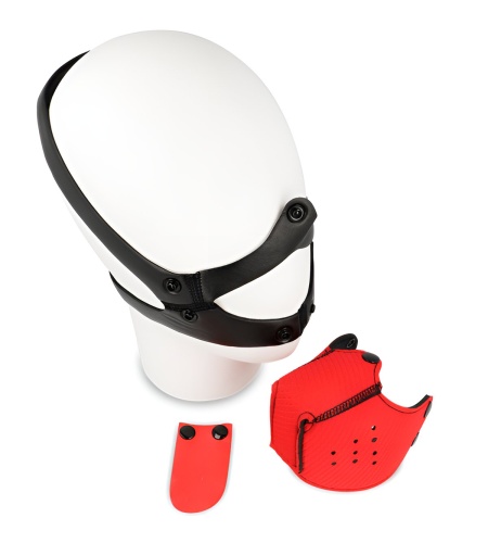 Bozal de Perro BDSM Rojo