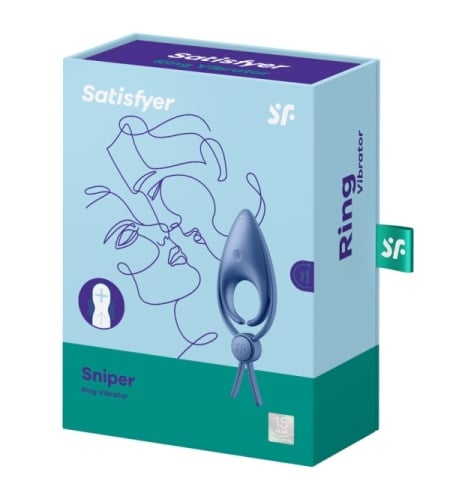 Satisfyer Sniper Anillo Vibrador Azul