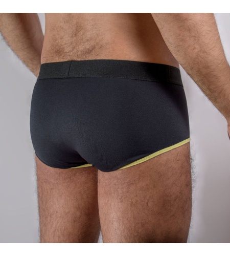  Calzoncillo Brief Dark Yellow L detalle 3