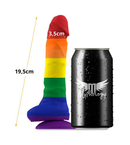 Pride Dildo Arcoiris de Silicona 19.5cm