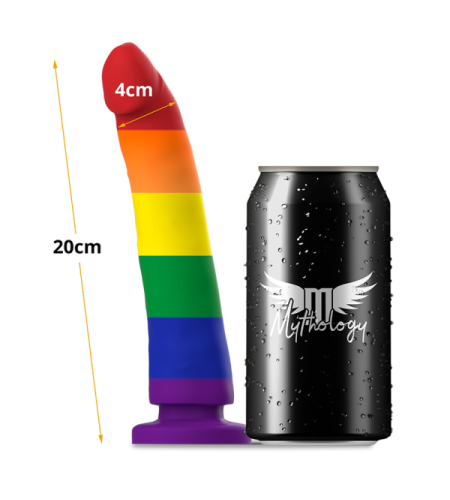 Dildo Consolador con los colores del Orgullo 20cm