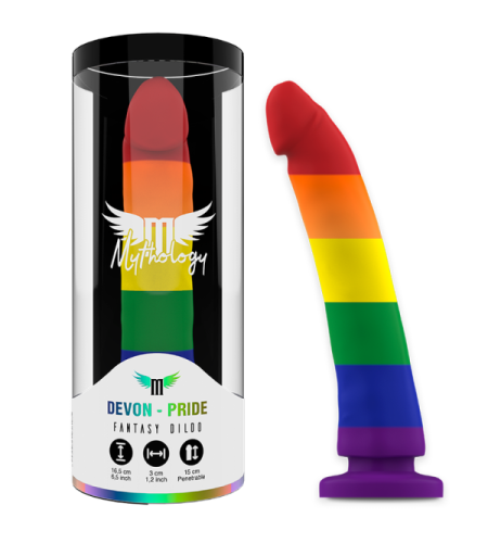 Pride Dildo de Silicona con Ventosa 16.5cm