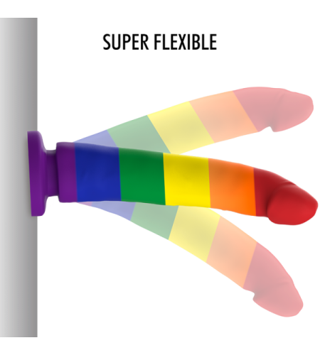 Dildo Arcoiris flexible 16.5cm