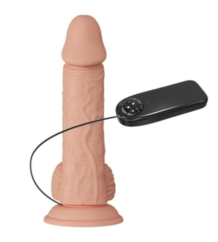 Vibrador realista con Testículos 20 cm