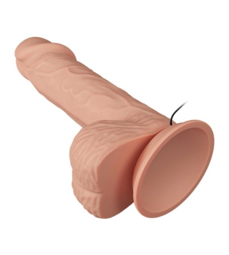Vibrador efecto piel con Testículos 20 cm