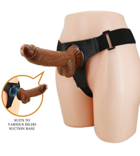 Arnés Universal con Dildo Marrón 20cm