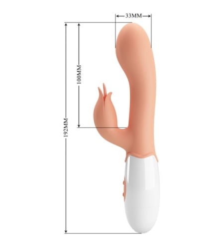 Vibrador Bimotor con Lengua Estimuladora