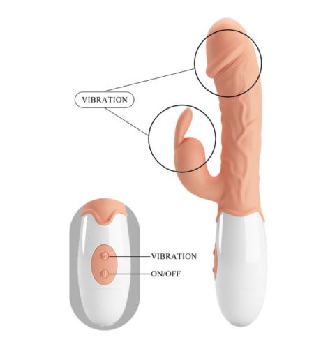 Vibrador Vaginal y Clitoriano con Bunny