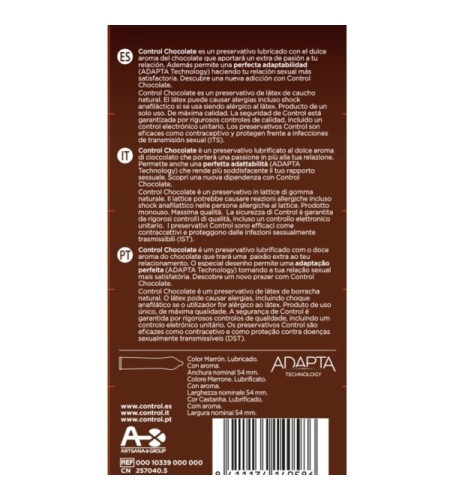 Control Fussion Chocolate – Preservativos con Aroma y Sabor a Chocolate