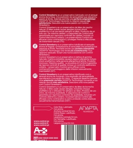 Preservativos Control de fresa 12 unidades