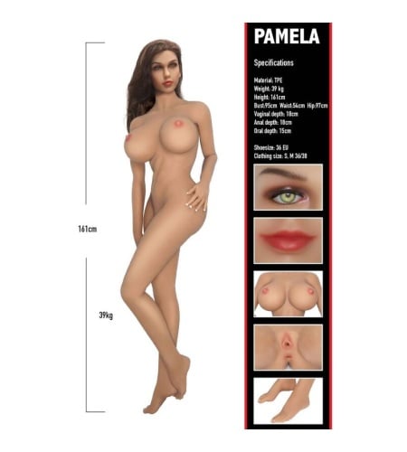 Muñeca Sexual con Esqueleto Articulado Vista 7
