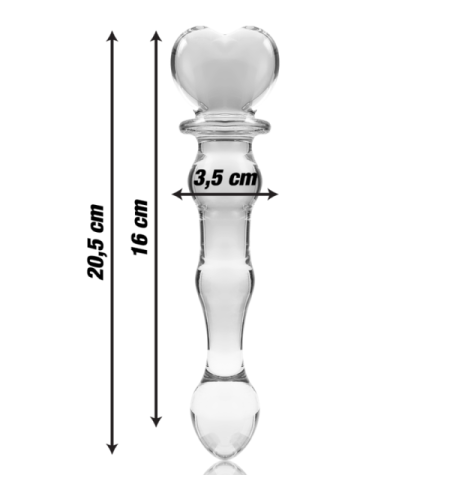 Dildo de cristal Transparente