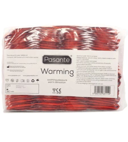 Pasante - Preservativo Efecto Calor 144 Unidades